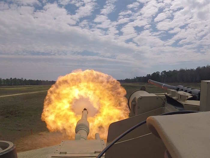 Soldiers from Delta Tank Company of 6th Squadron, 8th Cavalry Regiment, 2nd Armored Brigade Combat Team rolled out their newly acquired M1A1-SA Abrams tanks for gunnery drills at a range at Fort Stewart on March 29.