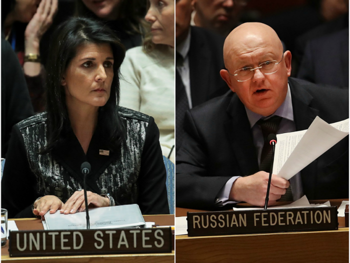 On Tuesday, Russia vetoed a US-drafted UN resolution that would have condemned the suspected chemical attack in Syria and set up a new body to investigate who was responsible for it. Twelve of the council