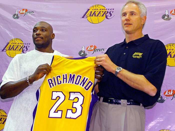 Mitch Richmond was a long-time NBA veteran most notable for his time as a member of the Run-TMC Warriors. He joined the Lakers in the 2001 offseason, but played sparingly for the team.