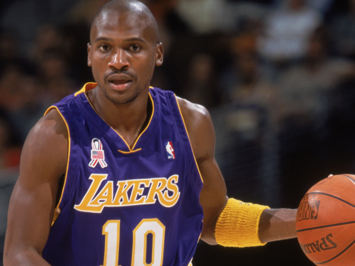 Lindsey Hunter was traded to the Lakers in the 2001 offseason, and started over half the team