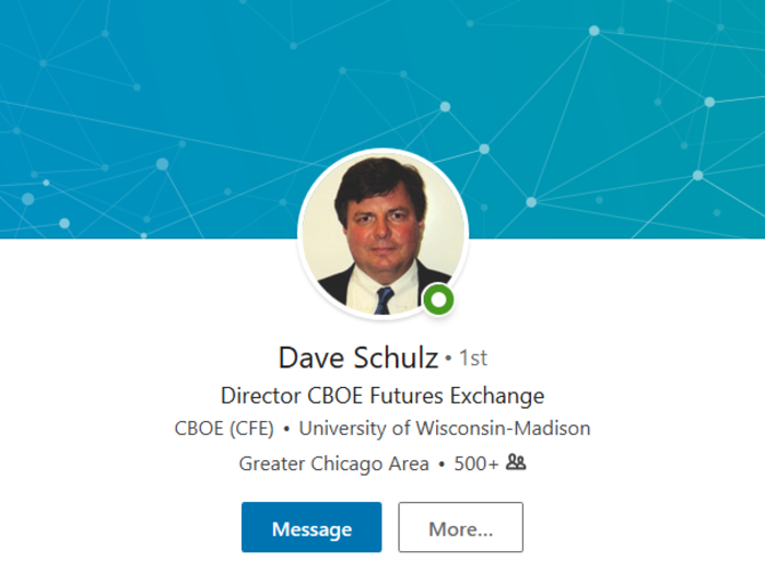 Dave Schulz, Cboe Global Markets