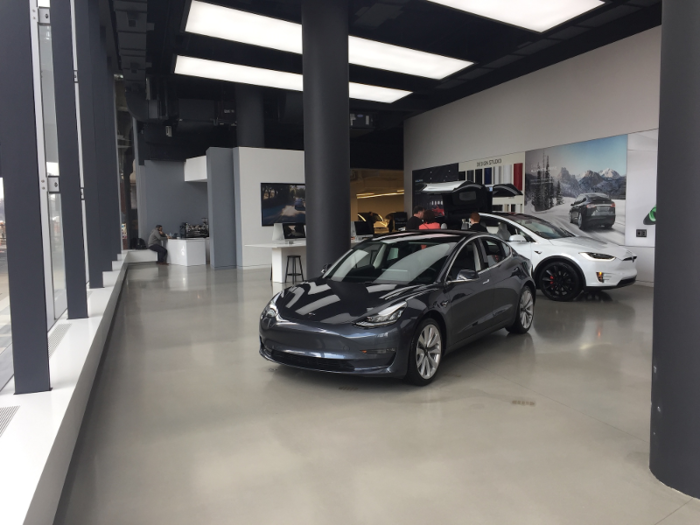 The first employee I spoke with was eager to strike a conversation about Tesla at a moment