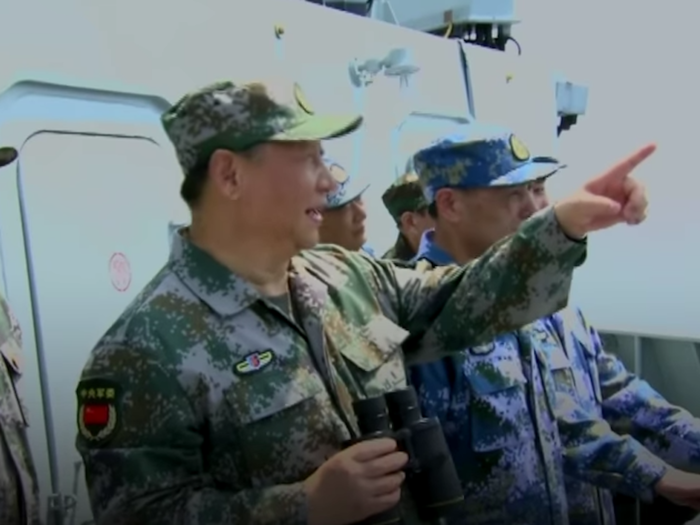 Xi himself was onboard a destroyer called the Changsha.