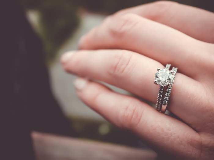 Engagement ring: $5,764 - $13,933