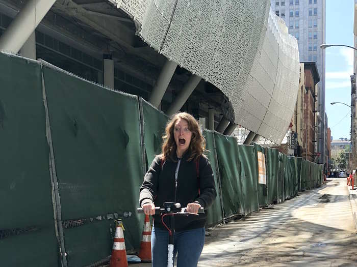 The scooter responded to the lightest touch. There were a few lurches in the beginning as I learned how to handle the acceleration, and I was glad to be in an alley away from traffic.