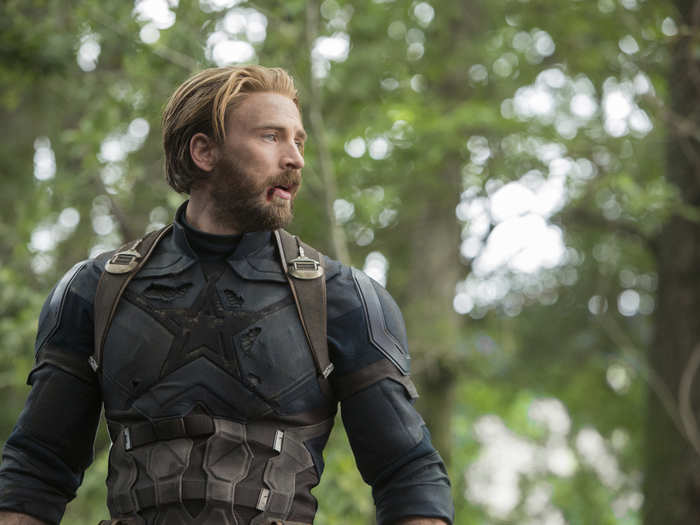 1. Captain America/Steve Rogers — played by Chris Evans