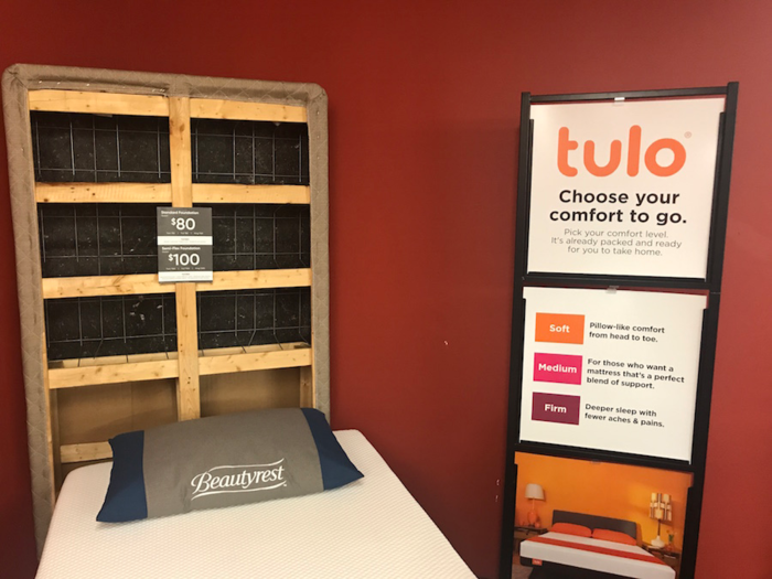 Mattress Firm launched its own version of the bed-in-a-box, called Tulo, in October. Costing between $375 for a twin and $800 for a California-king-size mattress, these products are aimed at millennial consumers.