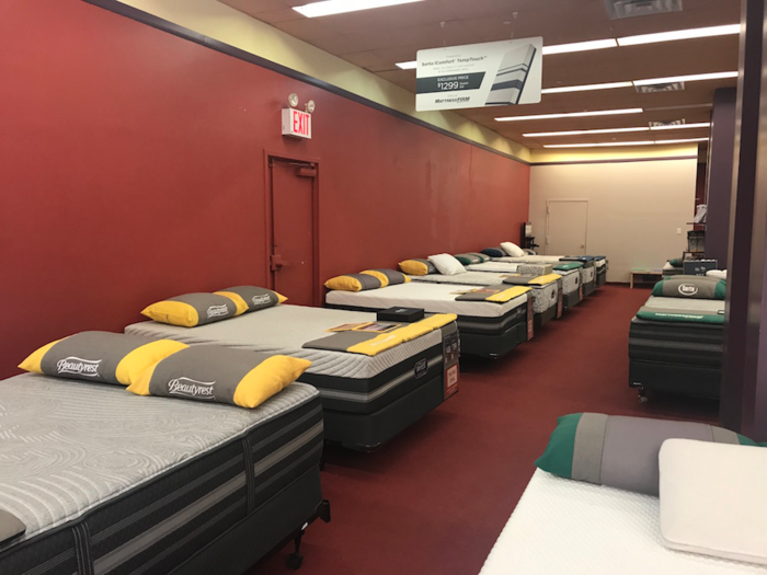 We also visited two other Mattress Firm stores in New York and found that each one was completely empty during the day. It was almost impossible to go unnoticed, and we were instantly approached by a pushy salesperson who asked lots of questions and was reluctant to leave us to browse.