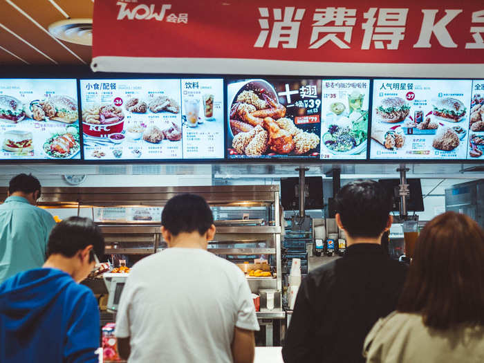 As Chinese consumers have matured, KFC has become less of a novelty than it once was. But it is still very popular. When I visited on Sunday at lunchtime, it was packed.