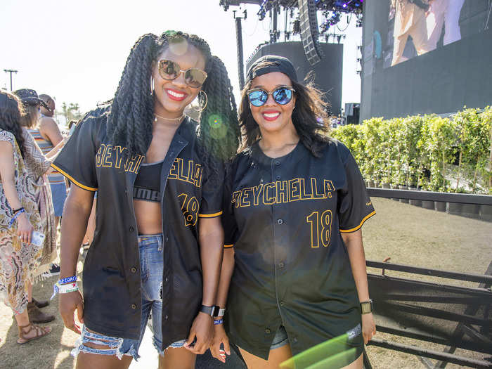 These Beyoncé fans wore "Beychella" jerseys before the word started trending on Twitter.