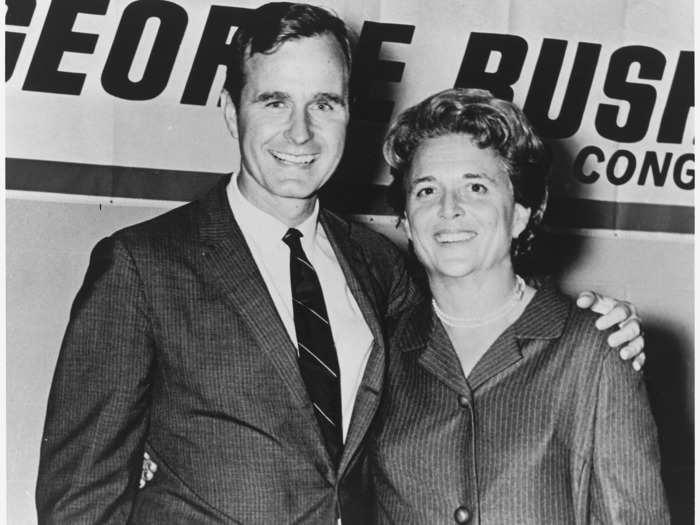 George was elected as a congressman from Texas in 1966, and Barbara took care of the children as he campaigned. She would sometimes join him on the trail, and would be there every step of the way as he moved up in the political world.