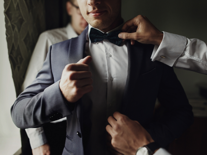 Wedding party wardrobe — $21,000 (£14,700). Between stylish bridesmaid dresses, groomsmen tuxedos, and flower girl and page boy outfits, wardrobe costs for the wedding party will run deep.