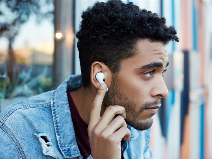 One feature that makes TicPods Free easier to use than AirPods is touch controls on the outside of the buds. Swiping up and down on the stalk will change the volume, double tapping answers a call or skips a song, and long pressing activates your voice assistant.