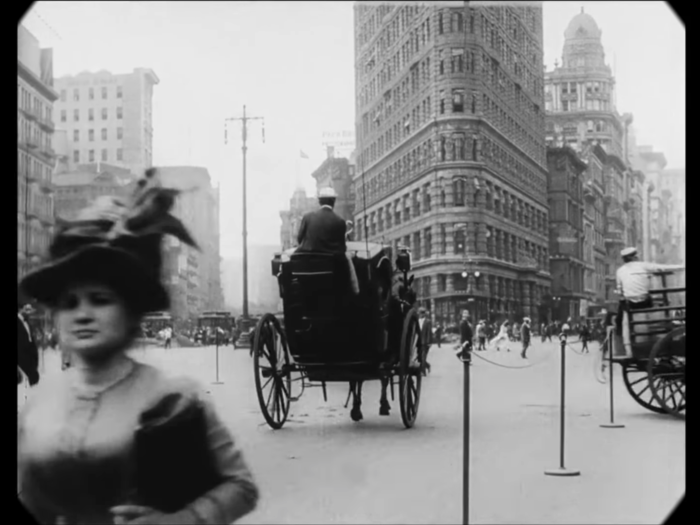 The Flatiron Building, completed in 1902, was one of the tallest buildings in the world when it was built.