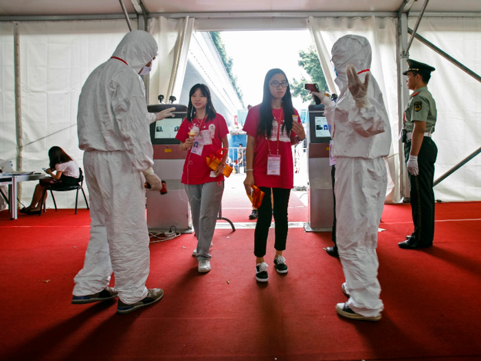 Because of the large number of attendees, health precautions have been taken in the past. In 2014, people had their temperatures checked before entering the fair to prevent the spread of Ebola.