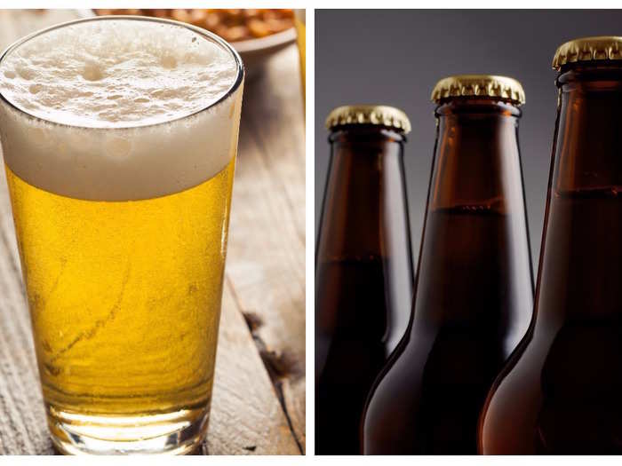 Swap a pint of lager (208 calories) for a Barbell Brew Beer (92 calories).