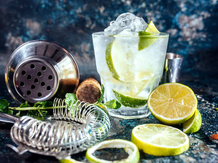 Swap your gin & tonic (170 calories) for a slimline gin & tonic (115 calories).