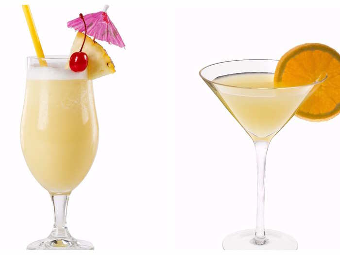 Swap a Pina Colada (300 calories) for a Fuzzy Navel (120 calories).