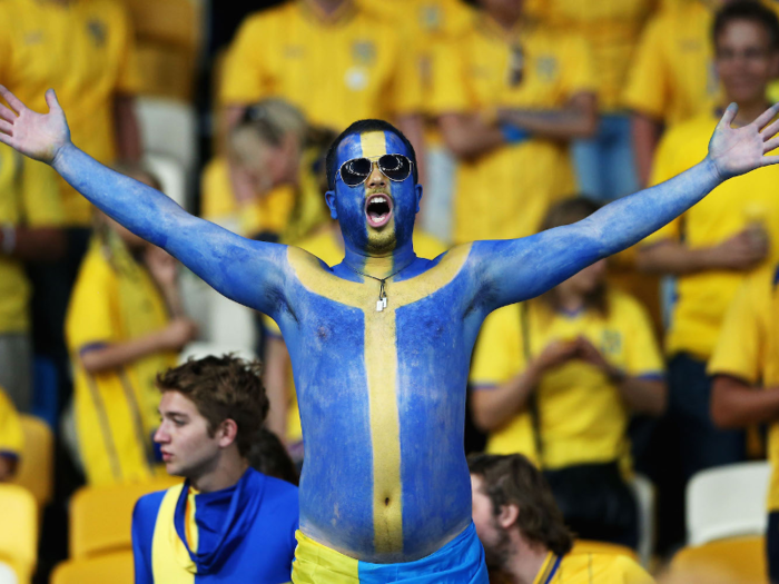 1. Sweden (tie)