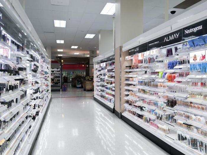 The beauty and personal care departments of the two stores were identical, but Target seemed to have a bigger selection and more in stock.