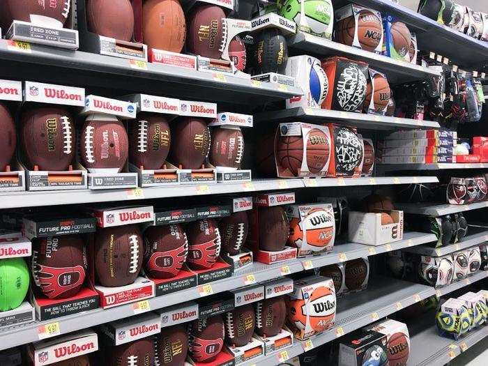 Walmart did have a lot of toys and sporting equipment that were affordable and better organized than the rest of the store.