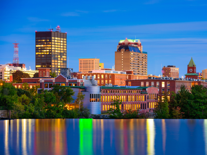 12. Manchester, New Hampshire: at least $109,798