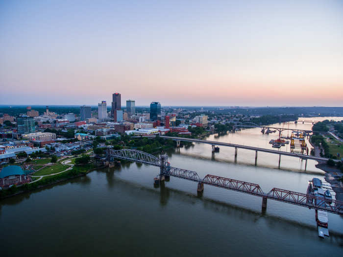 37. Little Rock, Arkansas: at least $93,156