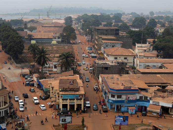 2. Bangui, Central African Republic — Since becoming independent from France in 1960, the CAR has been highly unstable. Violent sectarian clashes erupt regularly in the area.