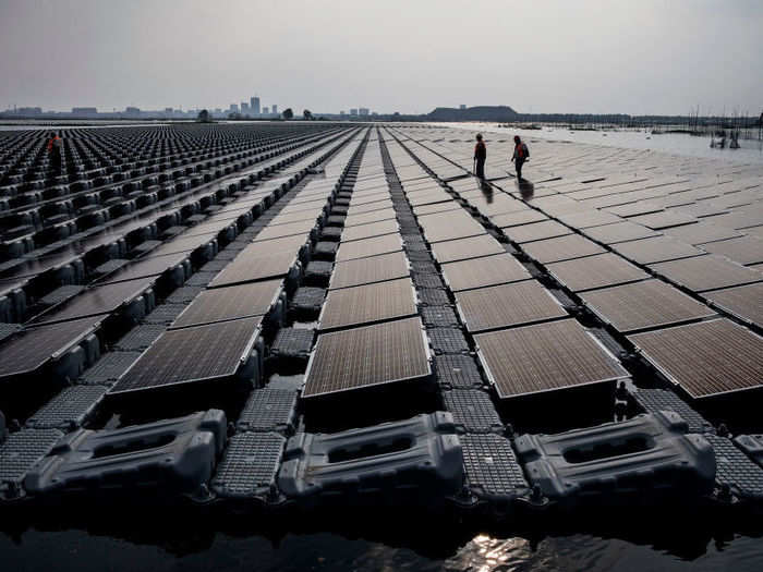 As The Guardian notes, building solar plants on top of lakes and reservoirs can protect agricultural land and wildlife on the ground.