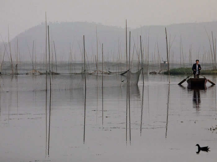 Local energy company Sungrow Power Supply developed the farm on a lake that was once the site of extensive coal mining.