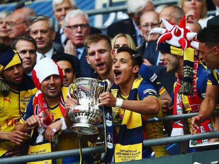 Like London buses, two trophies came one after the other as Arsenal celebrated another FA Cup trophy in 2015. It mean Arsenal had won the trophy more times than any other team.