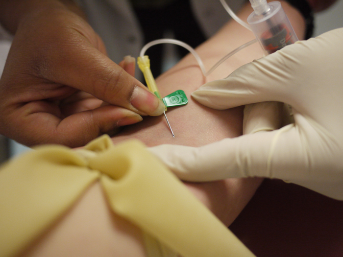 Holmes was inspired by her great-great-grandfather Christian Holmes, a surgeon, to go into medicine, but she discovered she was terrified of needles. Later, this would influence her to start Theranos.