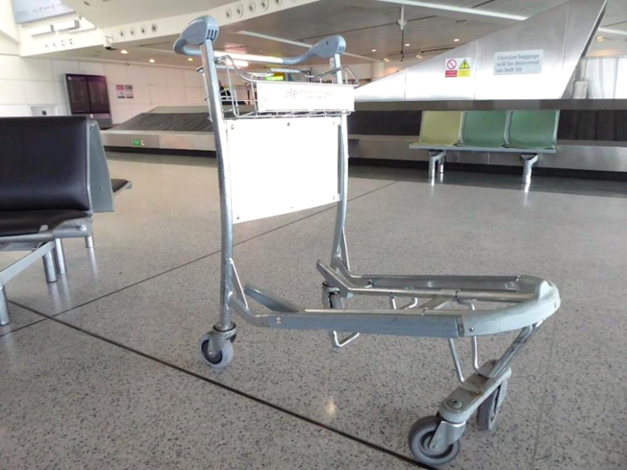 This Heathrow-branded trolley went for £250 ($350) — just in case you get sick of carrying your suitcases to car.