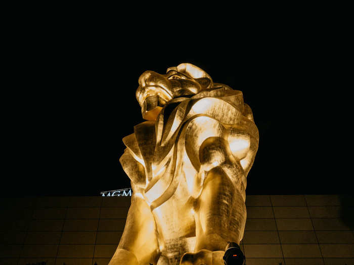 Opulence is the name of the game. The golden lion in front of the MGM Cotai weighs 38 tons, is 33 feet tall, and made from 32,000 sheets of 24-karat gold foil.