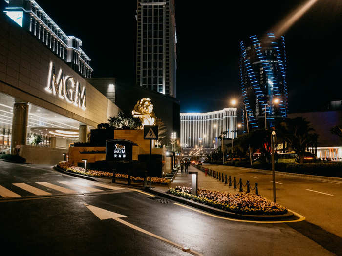 The MGM is surrounded by massive casino-resorts like Steve Wynn