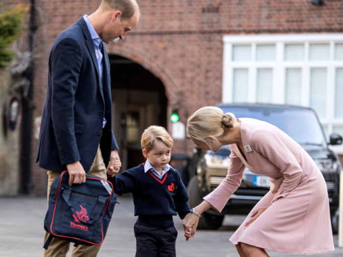 Prince William personally accompanied George to his first day of preschool at Thomas