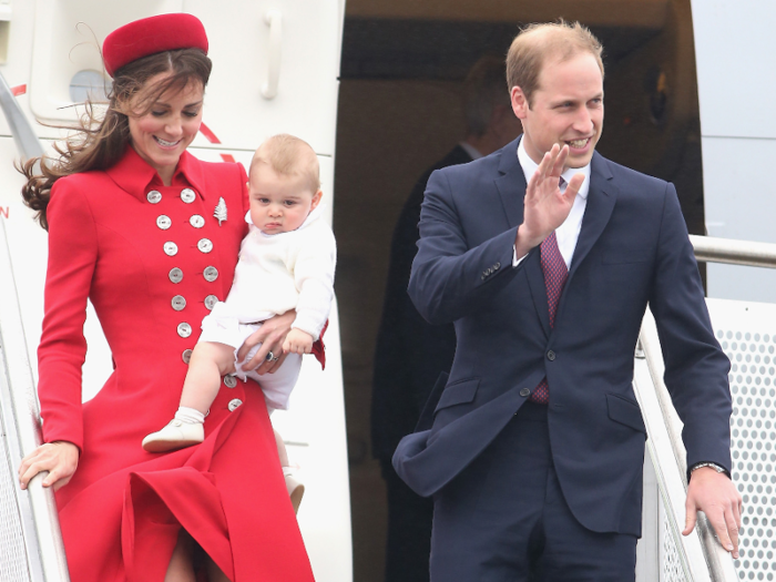 The new royal couple brought George along on a tour around Australia and New Zealand in 2014. George didn