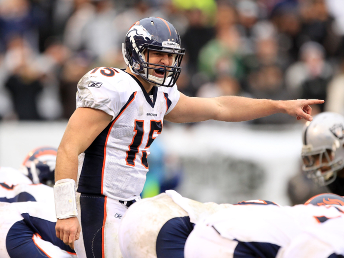 T26. Tim Tebow — Denver Broncos, 2010