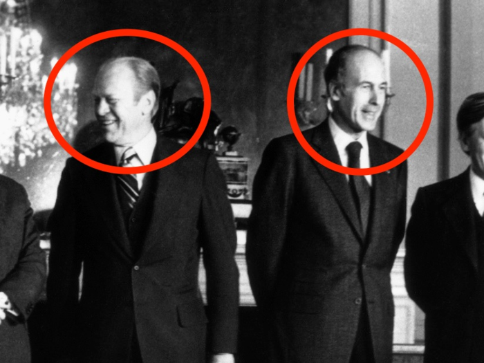 US President Gerald Ford hosted French President Valery Giscard D