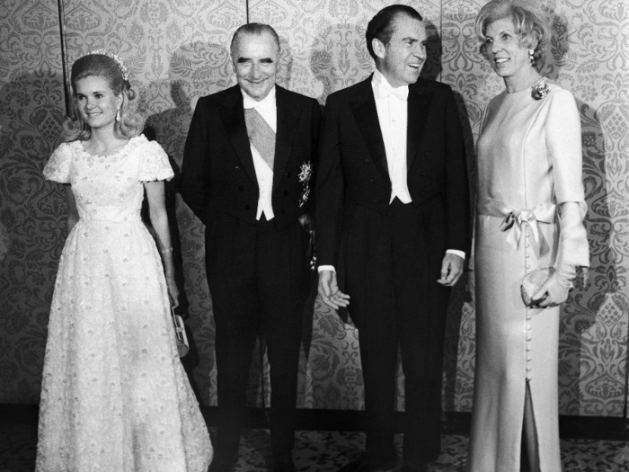 US President Richard Nixon hosted French President Georges Pompidou