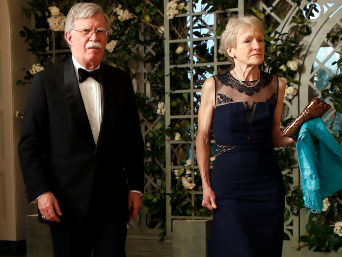 National security adviser John Bolton and his wife Gretchen Smith Bolton were in attendance.