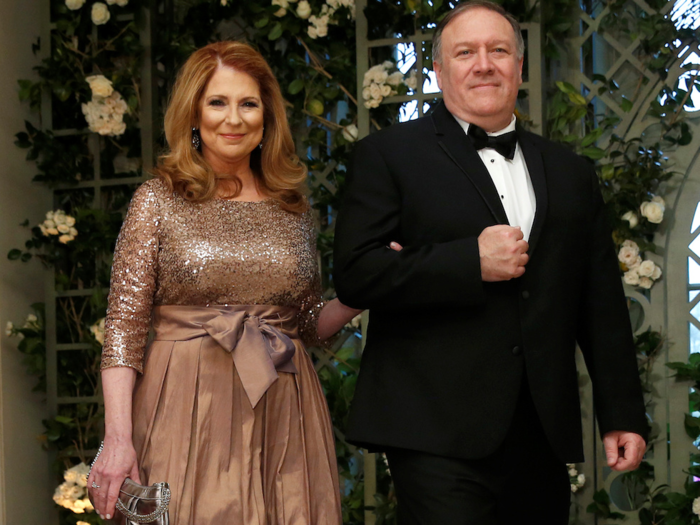 ... CIA director Mike Pompeo, with his wife, Susan.