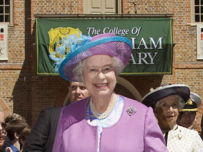 Queen Elizabeth II visited the US to commemorate the first English colony in North America