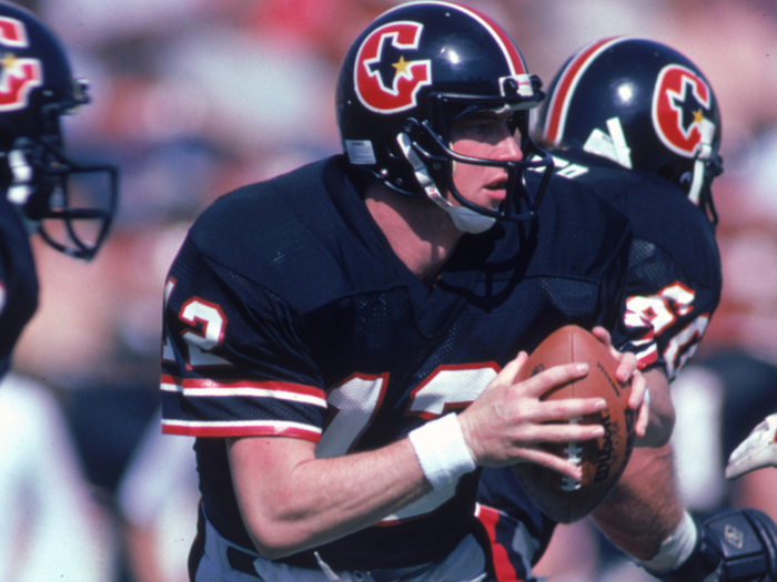 Jim Kelly was taken 14th overall out of the University of Miami by the Buffalo Bills.