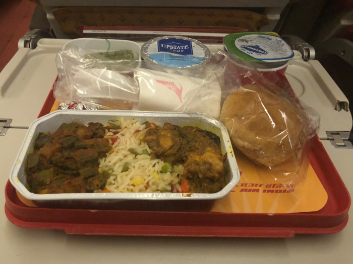 The next round came about three hours after the first one, and was similar to the first meal. It consisted of okra, rice, and chicken. I am usually good with spicy food, but the chicken was a tad too spicy and oily.