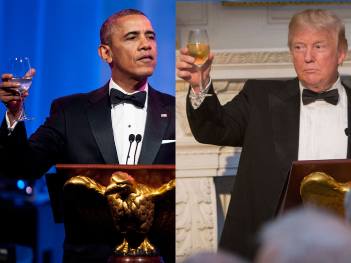 Both Obama and Trump reflected on famous Franco-American figures