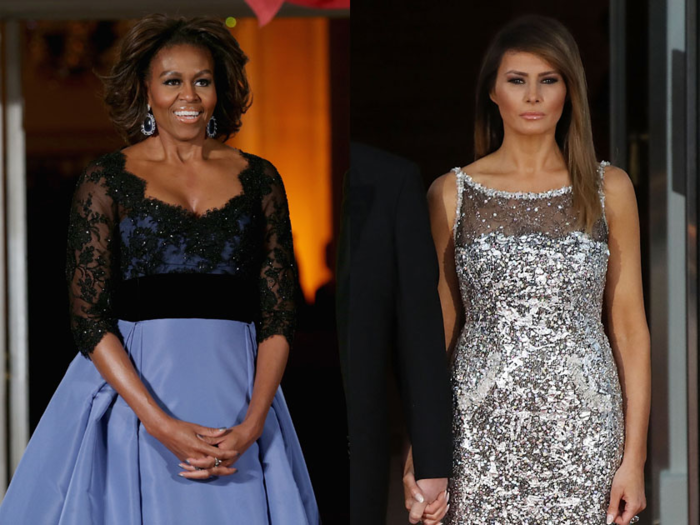 Michelle Obama and Melania Trump both attended the event in style — but Obama