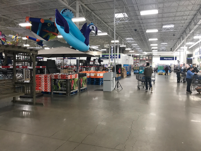 We walked around the rest of the grocery section looking for more samples but no such luck. The store was a sample desert.