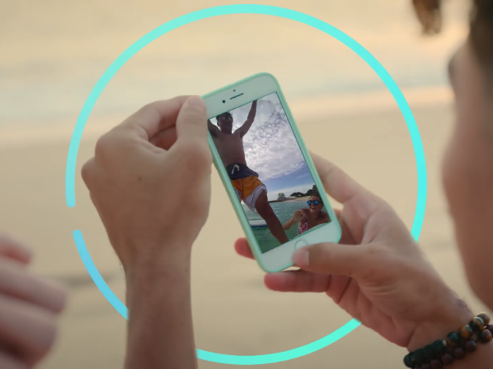 Spectacles take circular-shaped images that your phone can view in both portrait and landscape mode.