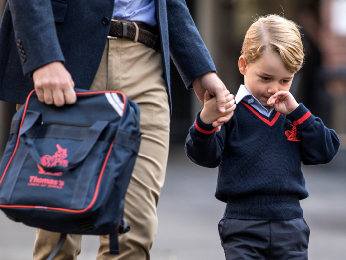 In September 2017, four-year-old Prince George began attending school at Thomas